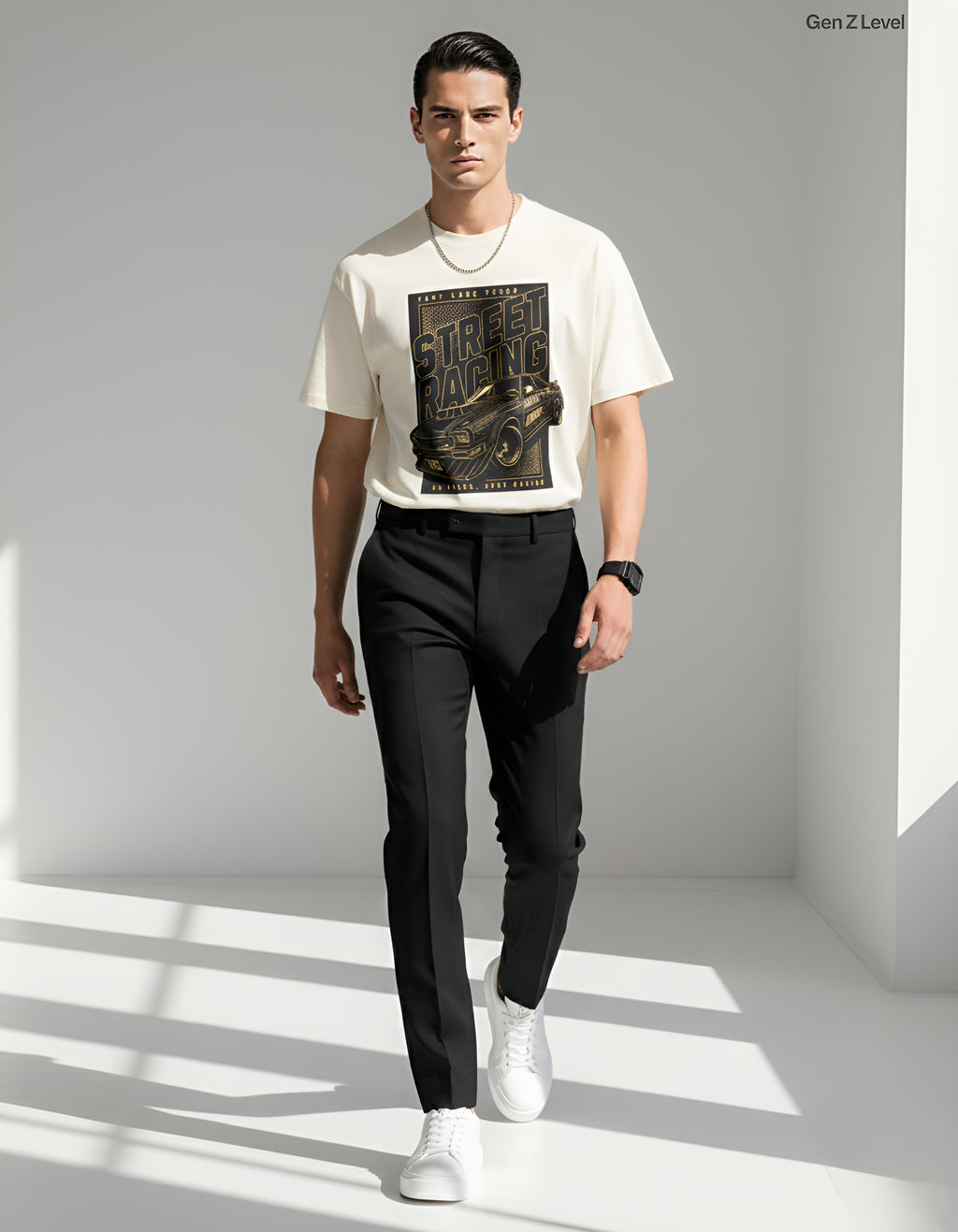 Street Racing Graphic T-Shirt for Men & Women | Premium Cotton Unisex Tee – Gen Z Level