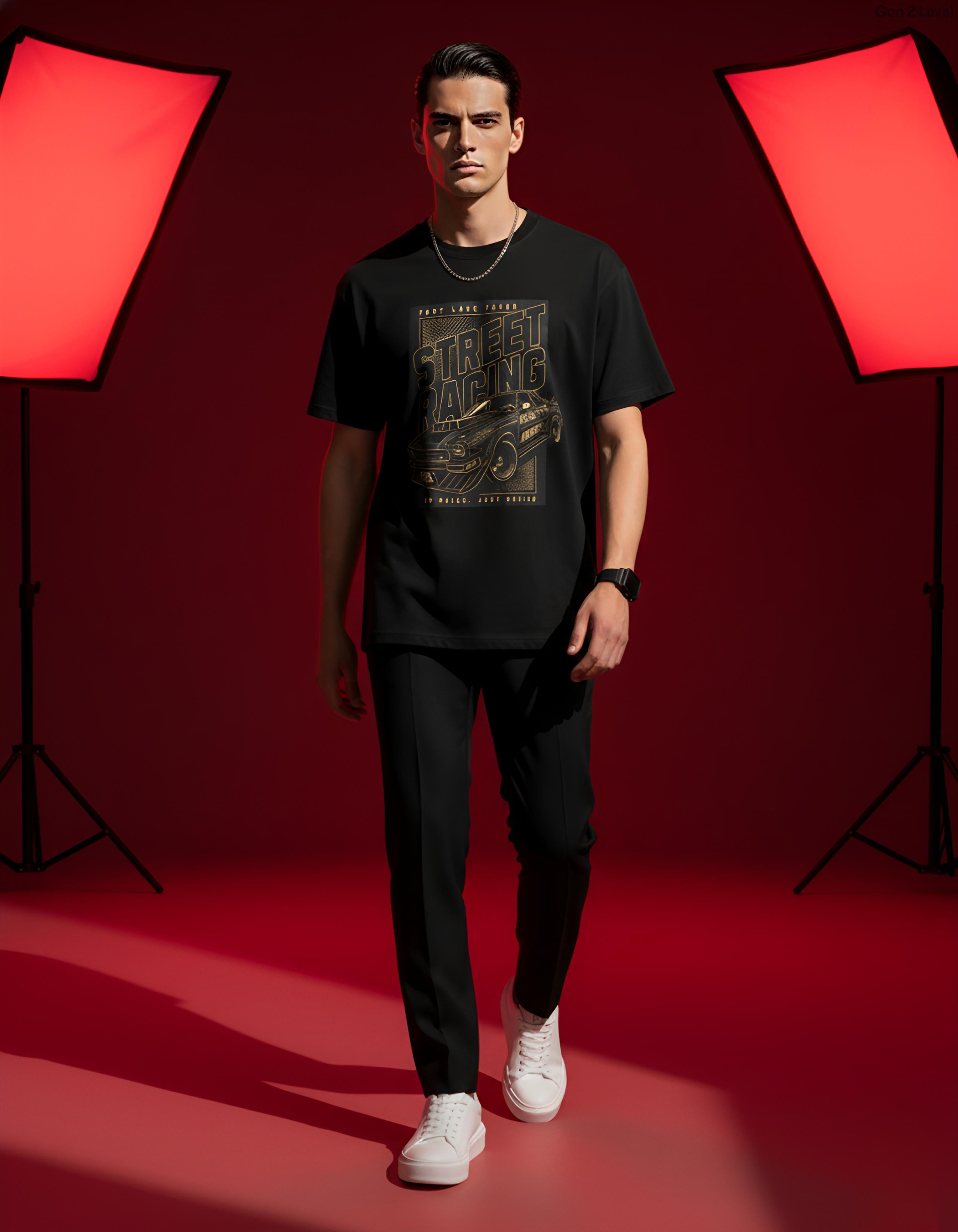 Street Racing Graphic T-Shirt for Men & Women | Premium Cotton Unisex Tee – Gen Z Level
